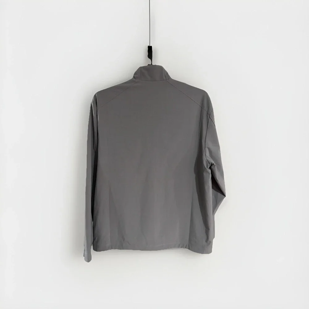 Drake Basketball PLAYER JACKET zip front gray MEDIUM NWOT‎ stretch adidas C125
